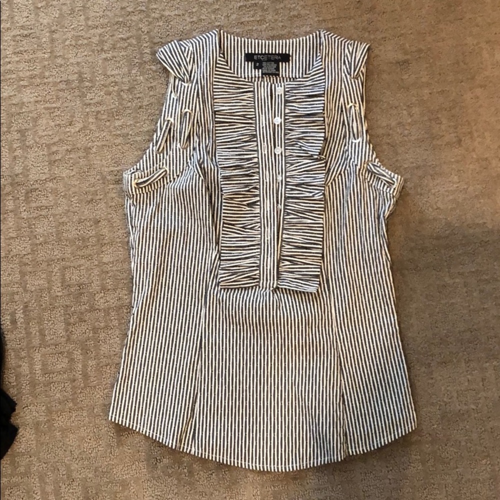 Striped etcetra blouse